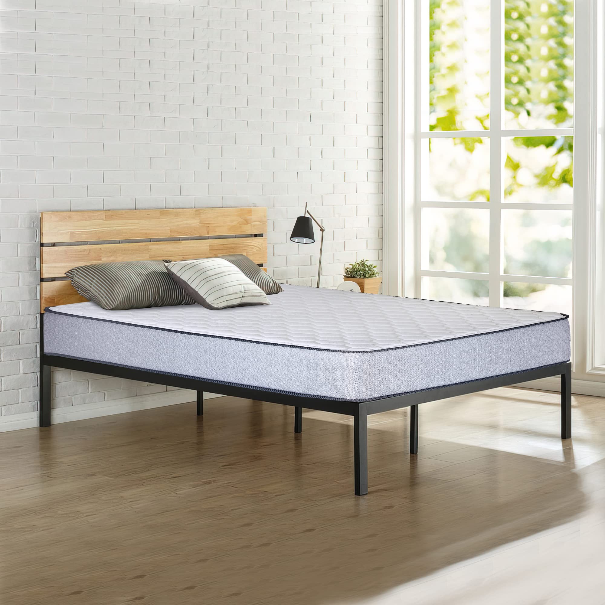 5/7/8/10 Inch Medium Firm High Density Foam Mattress - Cooling Gel Memory Foam Mattress for Back Pain Relief & Pressure Relief - King Size Bed Mattress in White - Perfect for Guest Rooms, Dorms & RV Camping