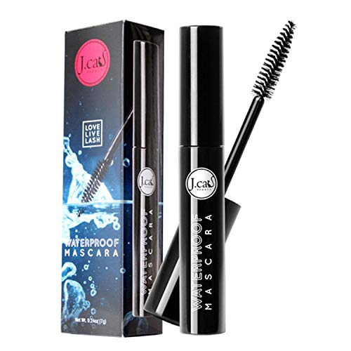 J Cat Beauty Love Live Lash Mascara - Volumizing & Lengthening Waterproof Mascara with Primer, Free Zip Bag (LLL105) - Perfect for Daytime Wear, Night Out & Special Occasions
