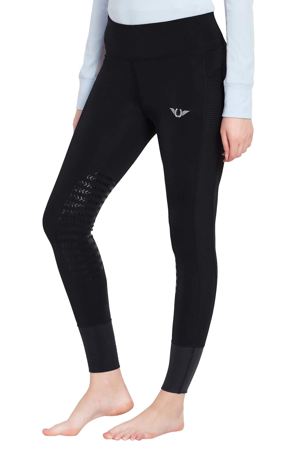 TuffRider Women's Marathon Full Seat Equestrian Riding Tights - Comfortable & Durable for Horseback Riding, Training & Competition