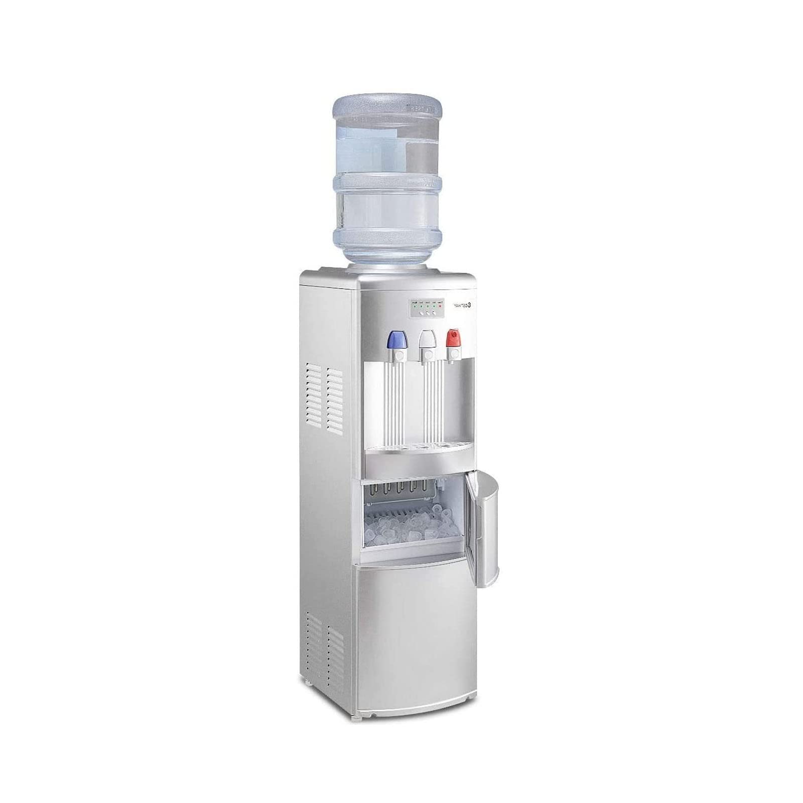 Rainfally 2-in-1 Top Loading Water Cooler Dispenser with Built-in Ice Maker - 27LBS/24H Capacity, Child Safety Lock & Control Panel | Perfect for Home, Office, Kitchen, and Parties (EP23573)