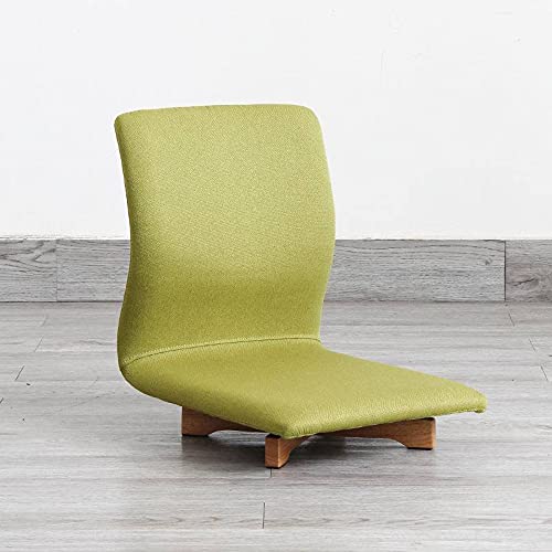 Comfortable Japanese Floor Chair with Swivel Base - Zaisu Tatami Chair for Back Support | Legless Design Perfect for Reading, Gaming, Meditation | Ideal for Living Room, Balcony & Small Spaces