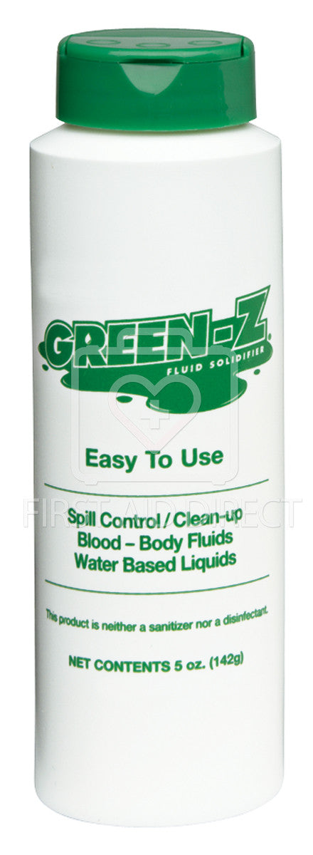 Green Z Spill Control Solidifier 142g (Case of 24) - Fast-Acting Absorbent for Oil, Chemical & Liquid Spills in Warehouses, Garages & Industrial Sites