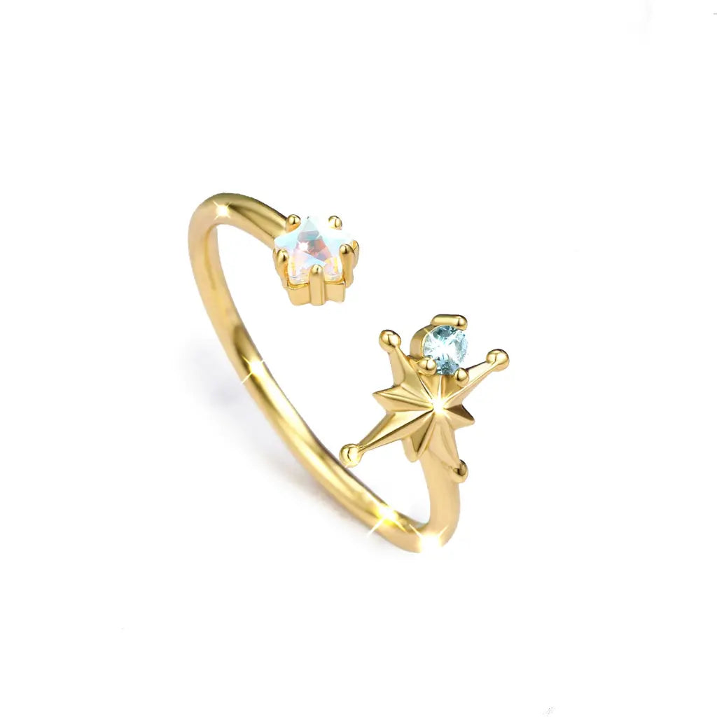 Kiana Ring for Women - Elegant Stackable Adjustable Minimalist Band Ring - Perfect for Everyday Wear, Gift Giving & Special Occasions