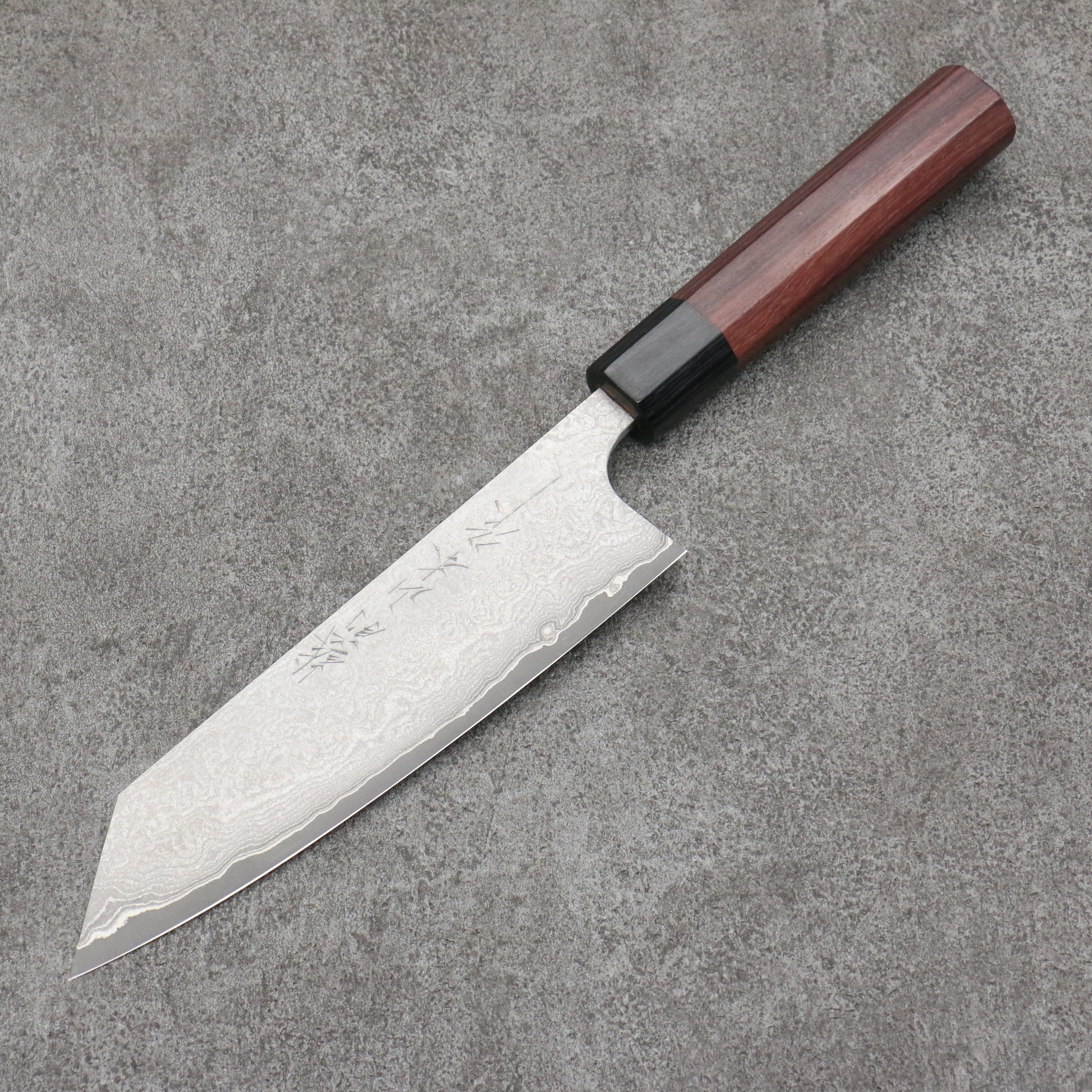Premium Nao Yamamoto VG10 Black Damascus Bunka Knife 165mm - Japanese Kitchen Knife with Shitan Handle for Slicing, Dicing & Precision Cutting - Perfect for Chefs & Home Cooks