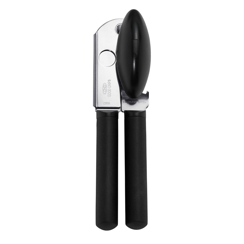 OXO Good Grips Soft Handled Can Opener - Ergonomic Kitchen Tool for Easy Can Opening | Perfect for Home Cooking, Camping & Emergency Preparedness