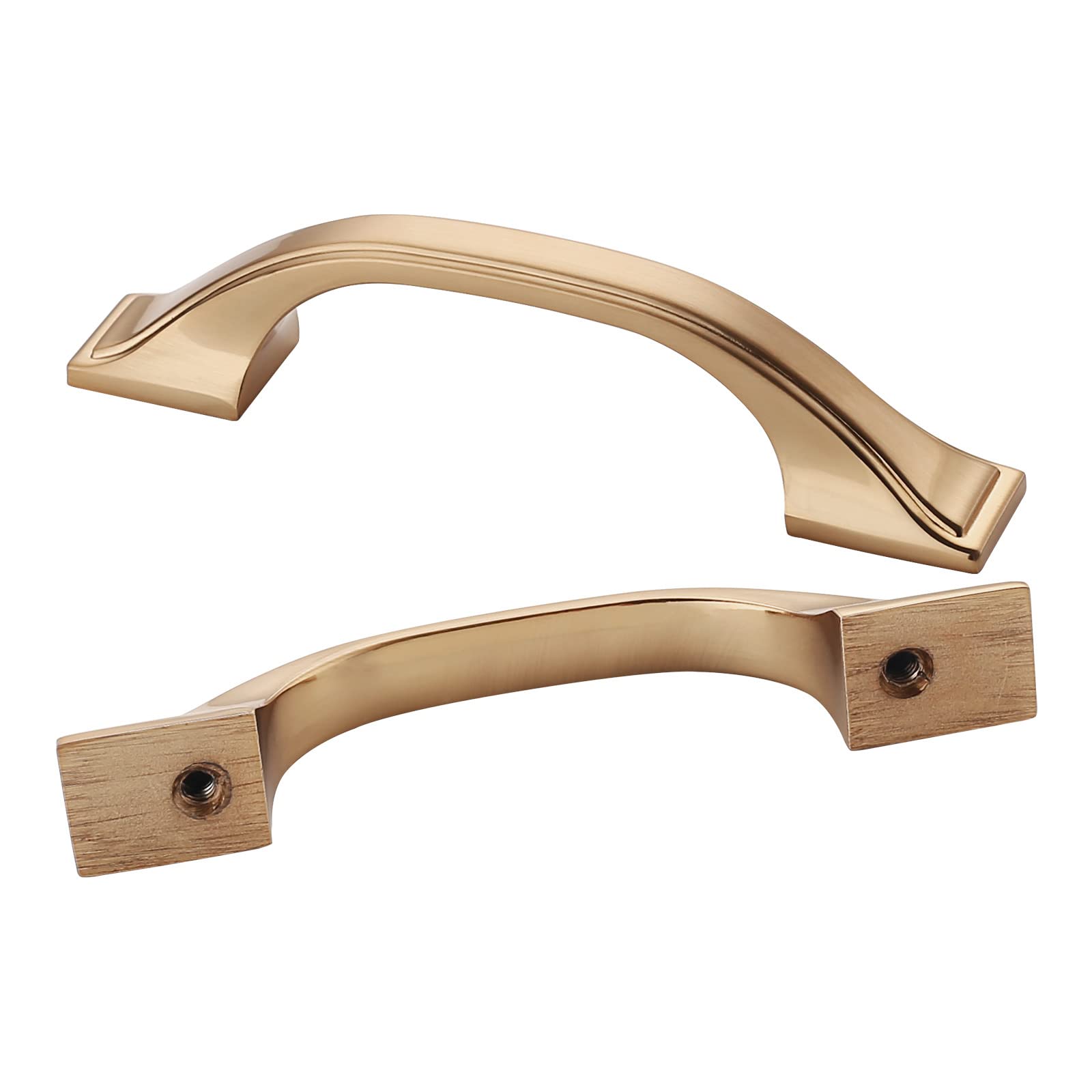 10 Pack 3 Inch (76mm) Champagne Bronze Cabinet Handles - KNOKLOCK Kitchen Cabinet Pulls Hardware for Drawers, Dressers, Wardrobes & Cupboards | Durable & Stylish Upgrade for Home & Office Furniture
