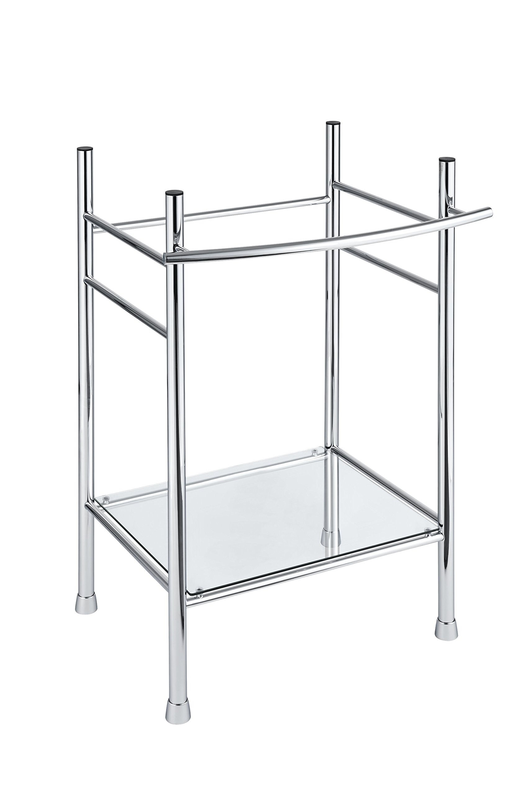 American Standard 8719000.002 Chrome Edgemere Console Table Legs - Sturdy Metal Support for Modern Desks, Vanities & Entryway Tables