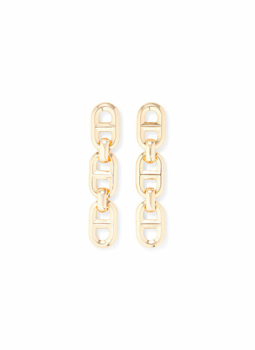 Link Drop Earrings for Women - Trendy Gold & Silver Chain Dangle Earrings - Perfect for Parties, Weddings & Everyday Wear