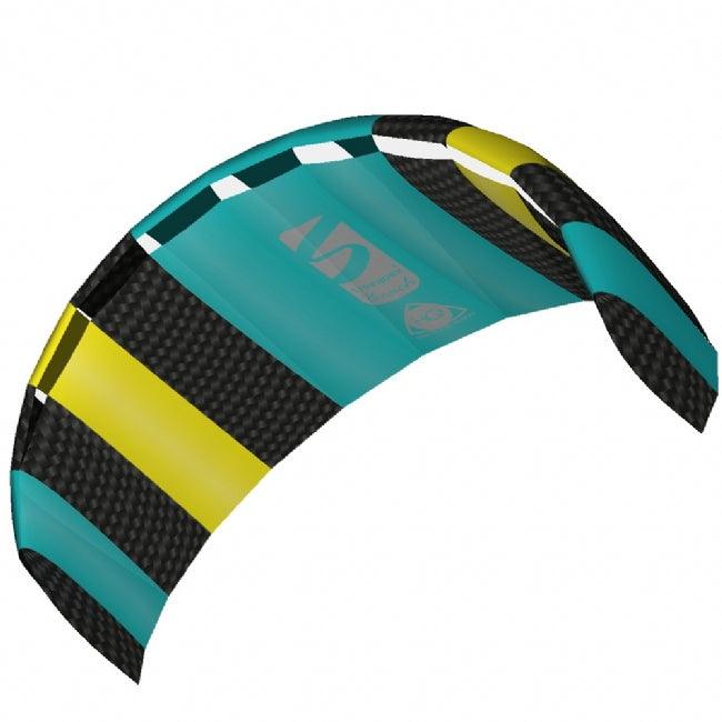 HQ Symphony Beach III 1.8m Dual Line Foil Kite - Aqua Blue | Professional Stunt Kite for Beginners & Adults | Perfect for Beach, Park & Outdoor Wind Sports