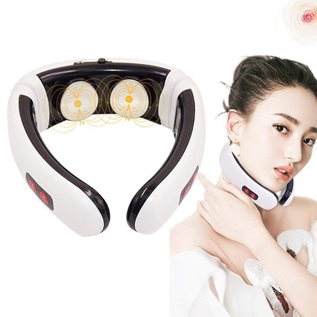 Kaimu Electric Pulse Neck Massager - Rechargeable Pain Relief & Muscle Relaxation for Shoulder, Back, and Neck - Perfect for Office, Travel & Home Use