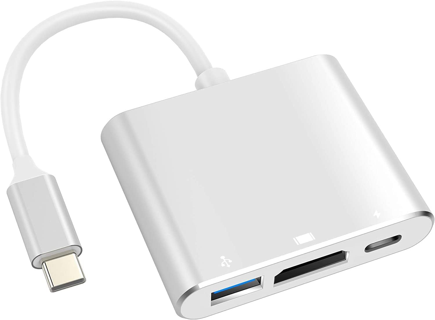 Battony USB C to HDMI Adapter 4K Multiport AV Converter for MacBook Pro/Air & iPad Pro - USB C, USB 3.0, HDMI Ports - Perfect for Home Office, Presentations & Entertainment