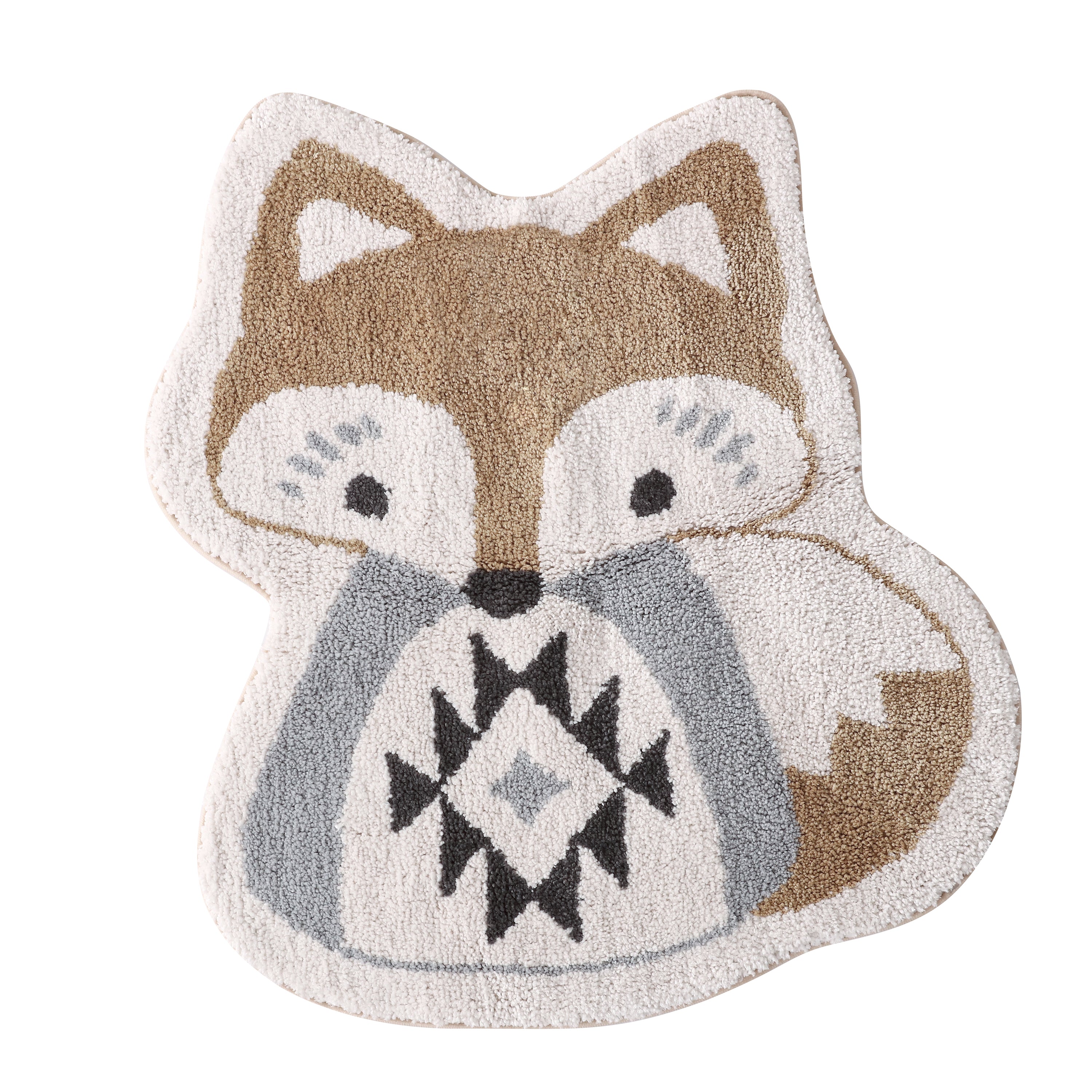 Soft and Plush Bailey Shaped Nursery Rug for Baby Room - Non-Slip Kids Play Mat, Cute Animal Design for Nursery Decor, Playtime & Crawling Area - Perfect for Toddler Bedroom or Daycare Center
