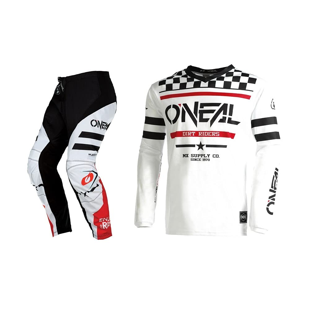 Oneal Youth Element Squadron Jersey Pant Combo - Motocross Racing Outfit for Kids - Perfect for Dirt Bike, ATV & Off-Road Adventures