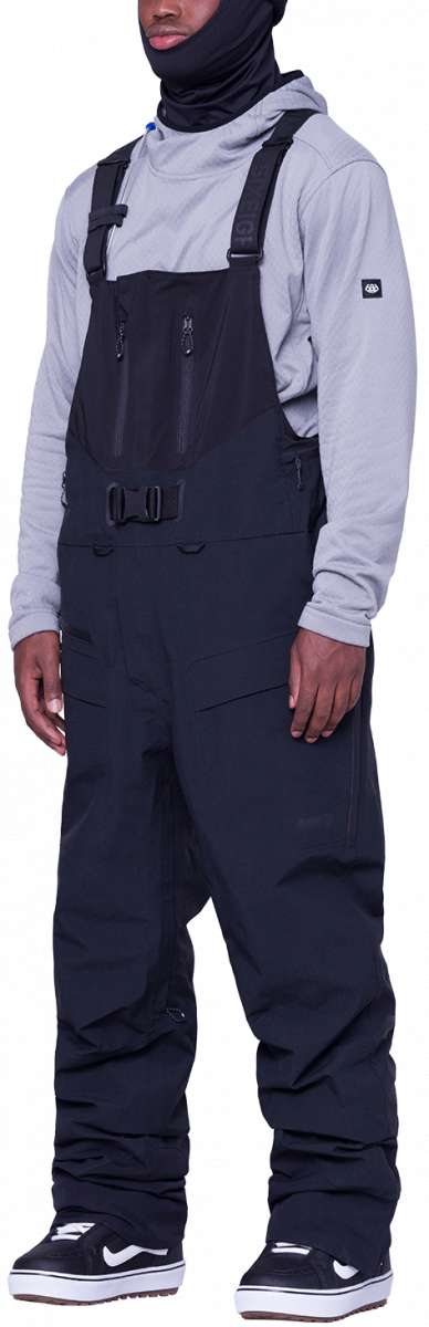 686 GORE-TEX Pro 3L Thermagraph Bib Pants for Men - Waterproof Snowboard & Ski Pants 2024 - Ideal for Extreme Winter Sports and Cold Weather Adventures