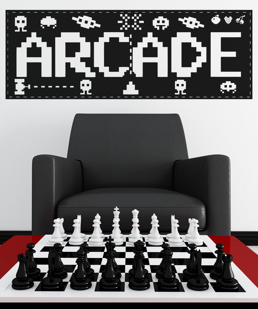 Retro Arcade Vinyl Wall Decal Sticker - OS_AA442B - Perfect for Game Room, Man Cave & Teen Bedroom Decor