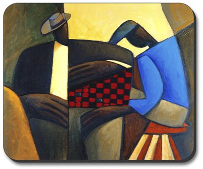 Premium Checkers Brand Art Plates Gaming Mouse Pad - Non-Slip Rubber Base for PC, Laptop & Office Use