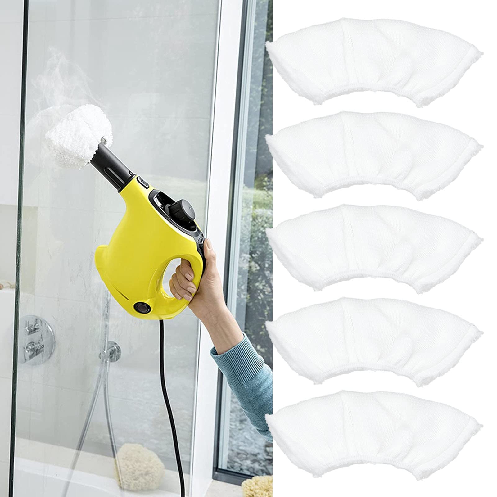 Linxiaojix Reusable Steam Mop Pad for Karcher SC1 SC2 SC3 SC4 SC5 SV7 - High Efficiency Cleaning Sleeve for Tile & Hardwood Floors - Perfect for Kitchen, Bathroom and Living Area Cleaning