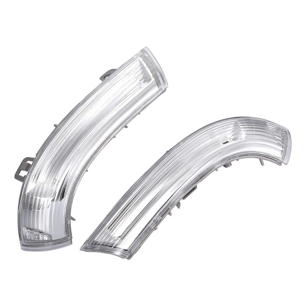 2Pcs LED Car Side Mirror Turn Signal Light Lens - Left Hand Drive 1K0949101 & 1K0949102 - Compatible with VW Eos, R32, Rabbit 2006-2009 Models - Enhances Visibility & Safety for Night Driving and Parking