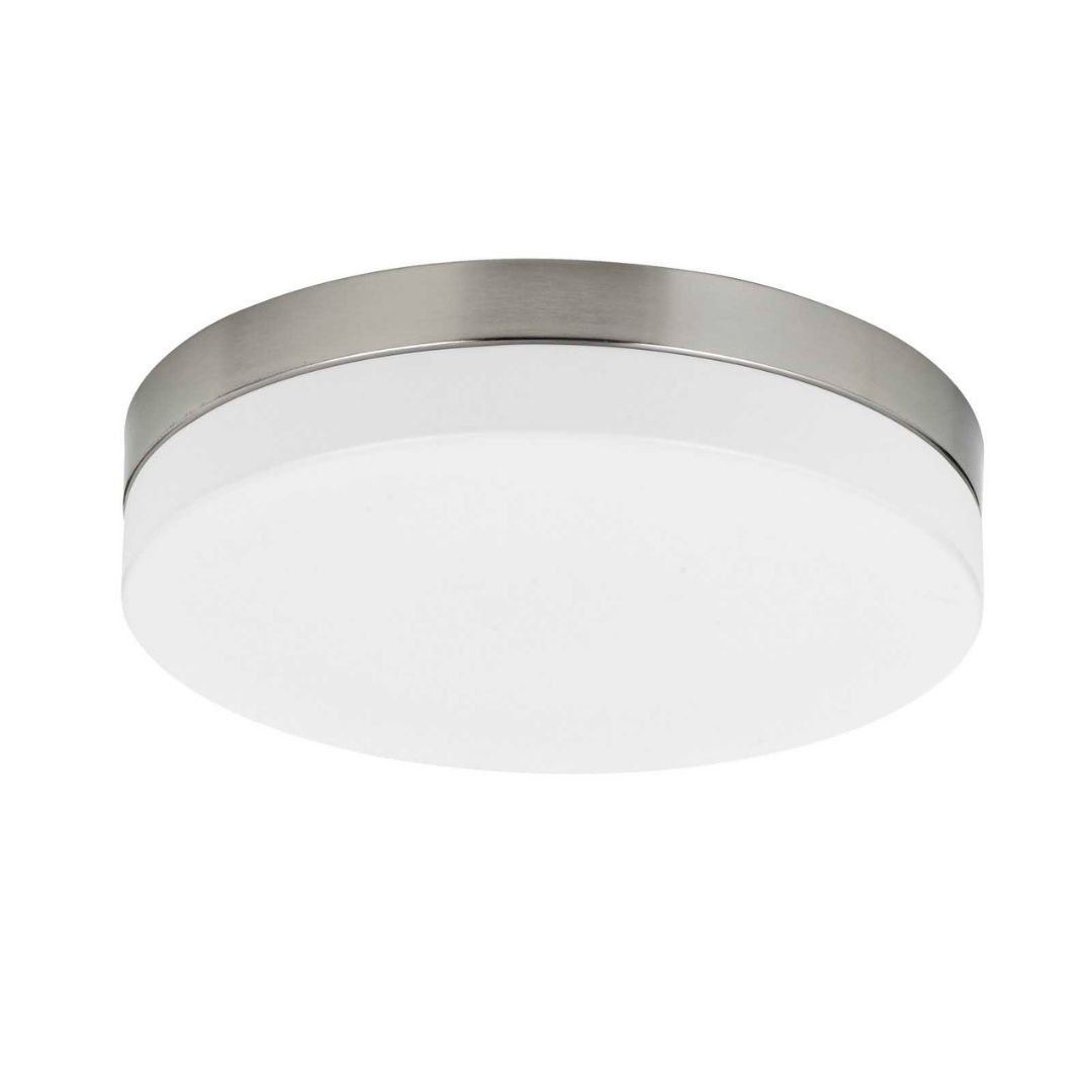 Cal Lighting 12W Integrated LED Dimmable Ceiling Flush Mount Light Fixture - Modern Round Flush Mount Lighting for Bedroom, Kitchen, Hallway & Closet (Warm White 3000K)