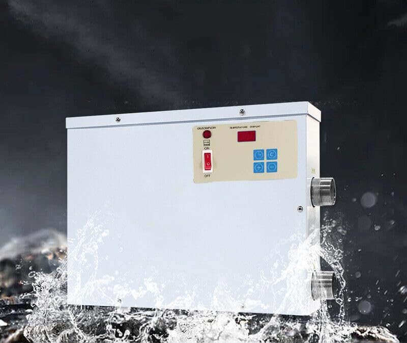 18KW Electric Pool Heater with Digital Thermostat - 110V/220V Above Ground & Inground Swimming Pool Water Heater for Spa, Hot Tubs | Perfect for Backyard Relaxation & Year-Round Swimming