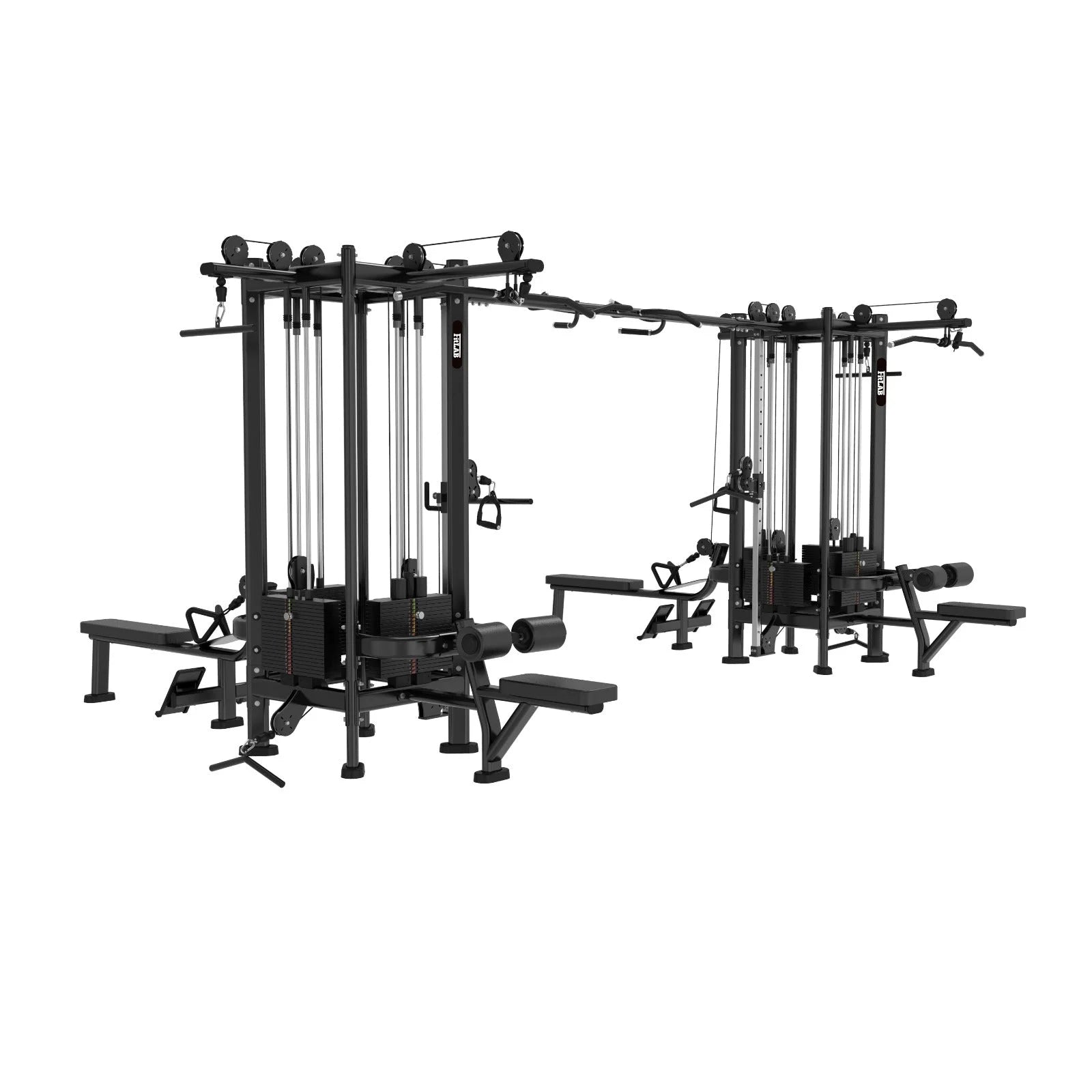 FITLAB 8 Station Multi Gym - Full Body Home Workout Equipment for Strength Training | Perfect for Home Gym, Garage Fitness & Personal Training