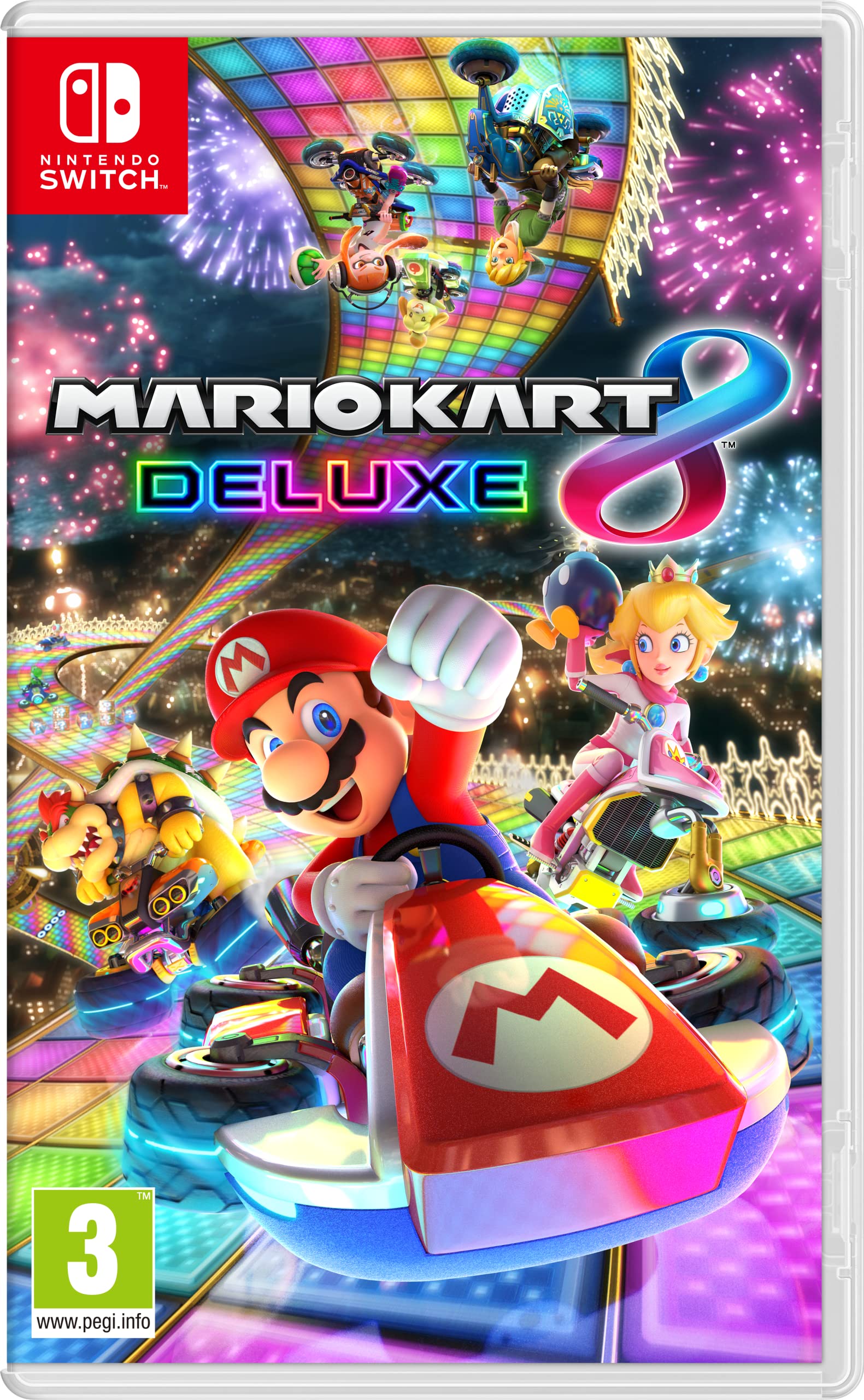 Mario Kart 8 Deluxe - Nintendo Switch Racing Game - Italian Edition - Physical Cartridge Version - Fun Family Multiplayer Game for Parties & Game Nights