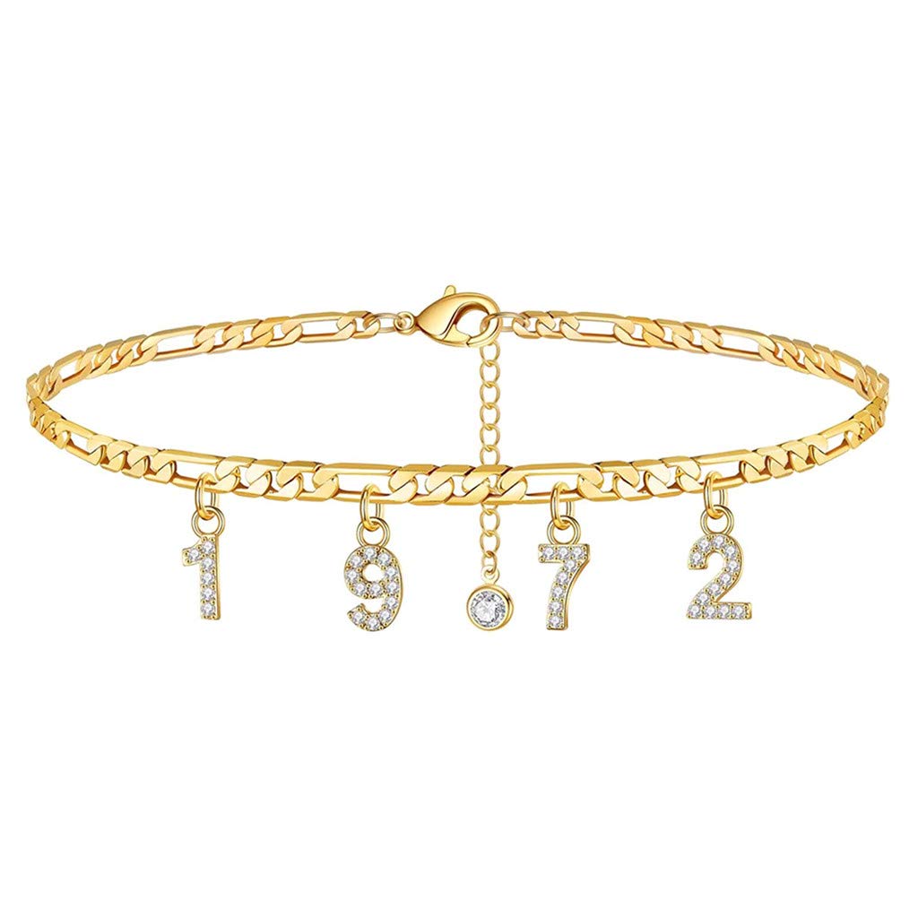 Personalized Silver Anklet Jewelry for Women - Beach & Swimming