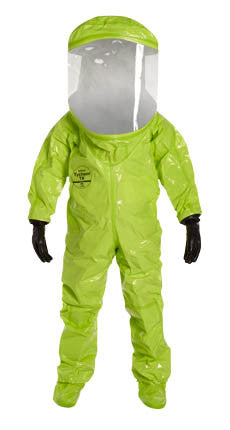 DuPont Tychem TK Fully Encapsulated Level A Chemical Protective Coverall Suit - OSHA Compliant Hazmat PPE for Industrial, Emergency Response & Hazardous Material Handling