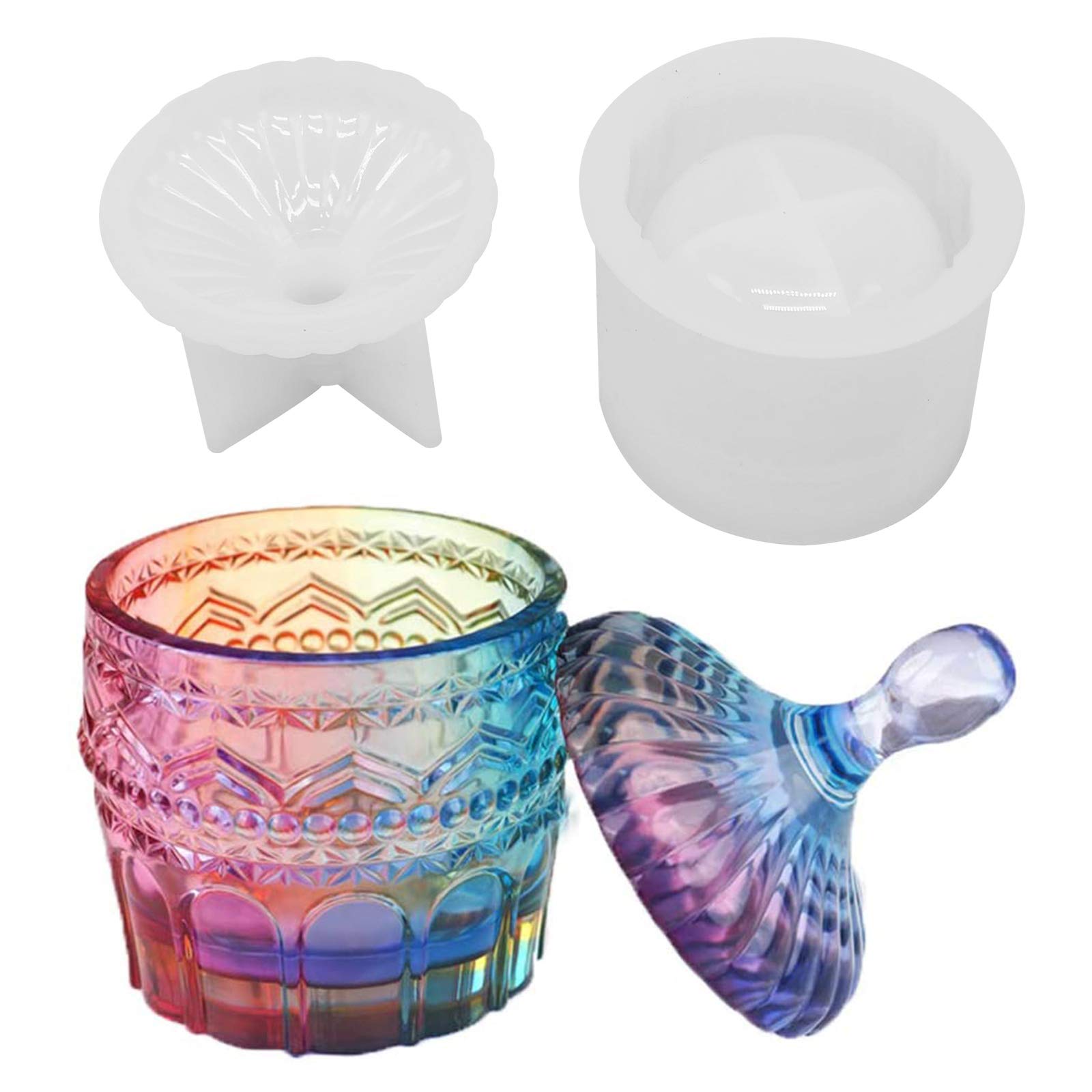 DIY Resin Jewelry Box Mold with Lid - Clear Epoxy Resin Mold for Jewelry Storage, Crafting, and Decoration - Perfect for Handmade Rings, Necklaces, and DIY Home Decor Projects