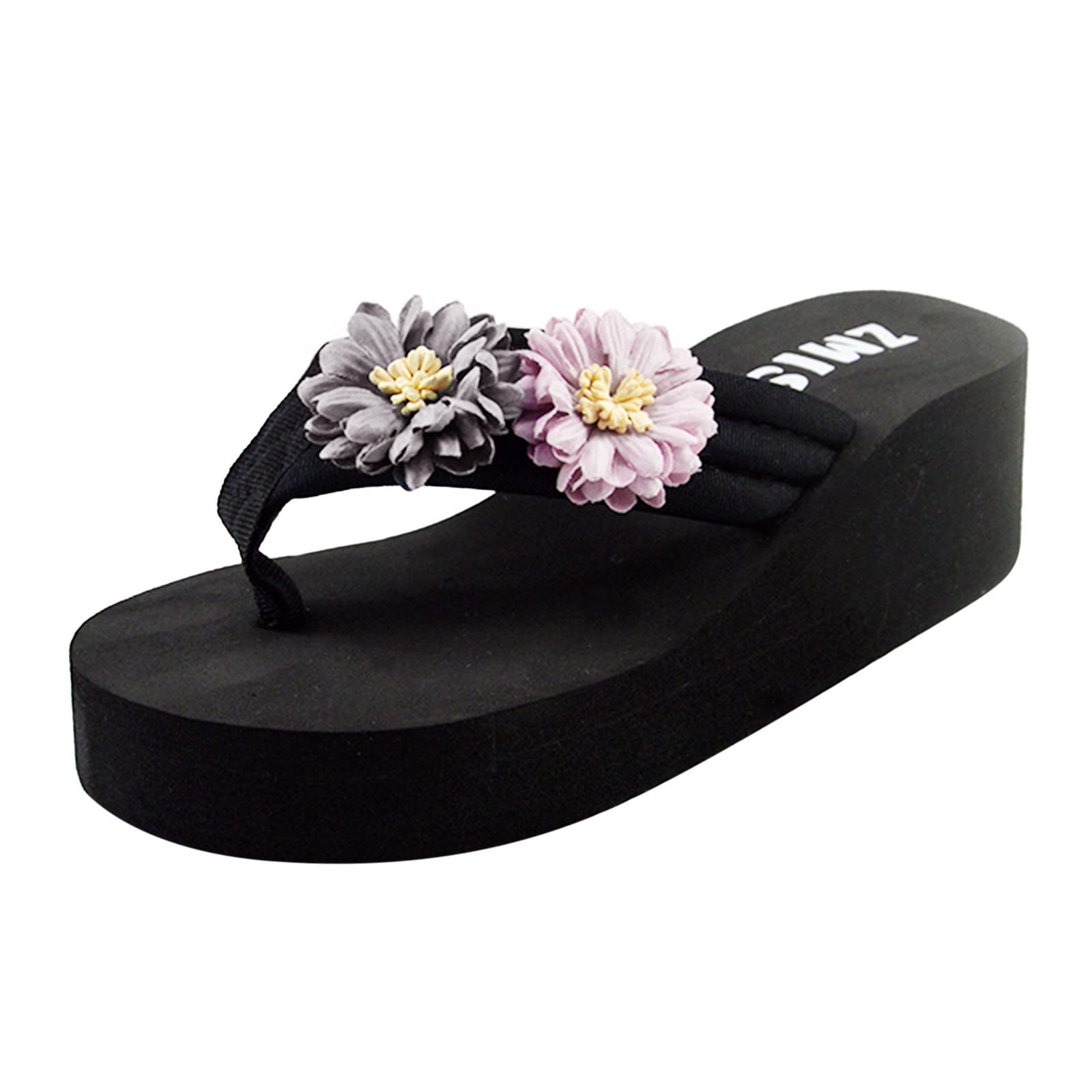 Women's Beach Sandals - Clip Toe Summer Wedge Sandals for Outdoor & Travel