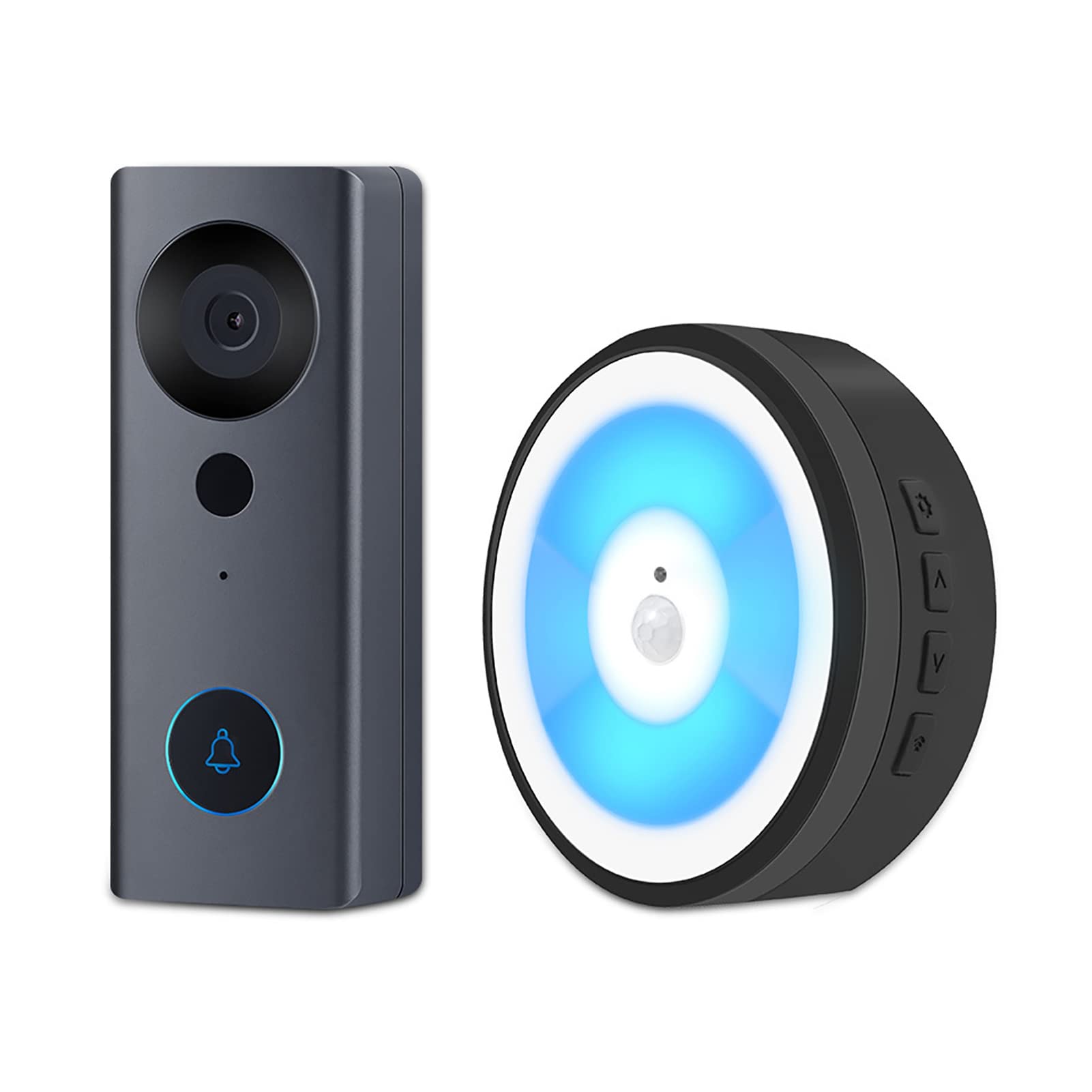 Wireless Smart Doorbell Camera with Voice Intercom & Chime - IP55 Waterproof for Home Security