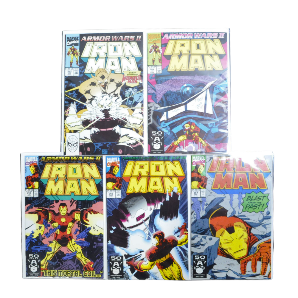 Marvel Iron Man Comic Book Bundle - 5 Pack | Collectible Superhero Comics for Fans & Gifts | Perfect for Reading, Collecting & Display