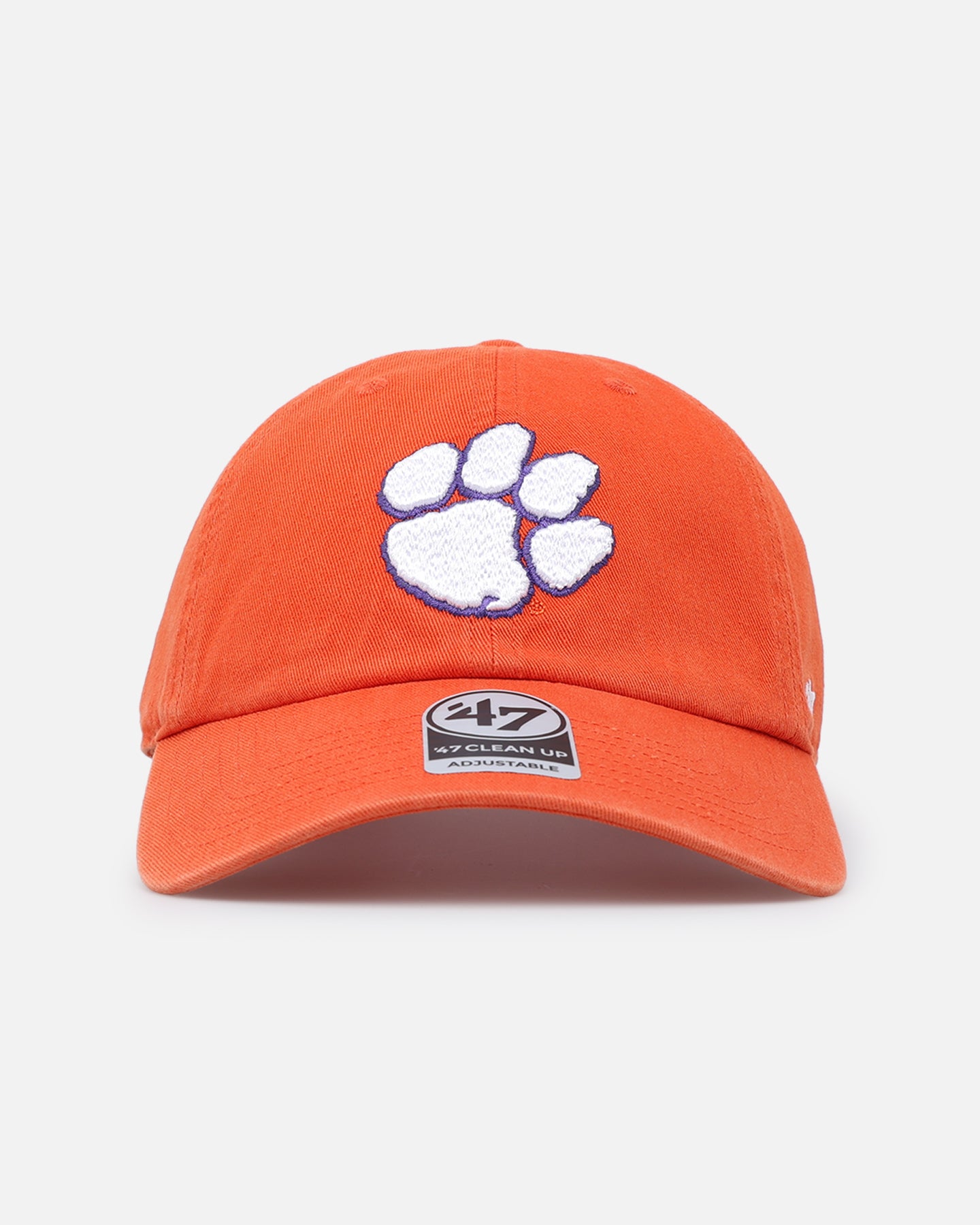 47 Brand Clemson Tigers 47 Clean Up Adjustable Strapback Hat - Orange - Perfect for Game Day, Tailgating & College Fan Gear