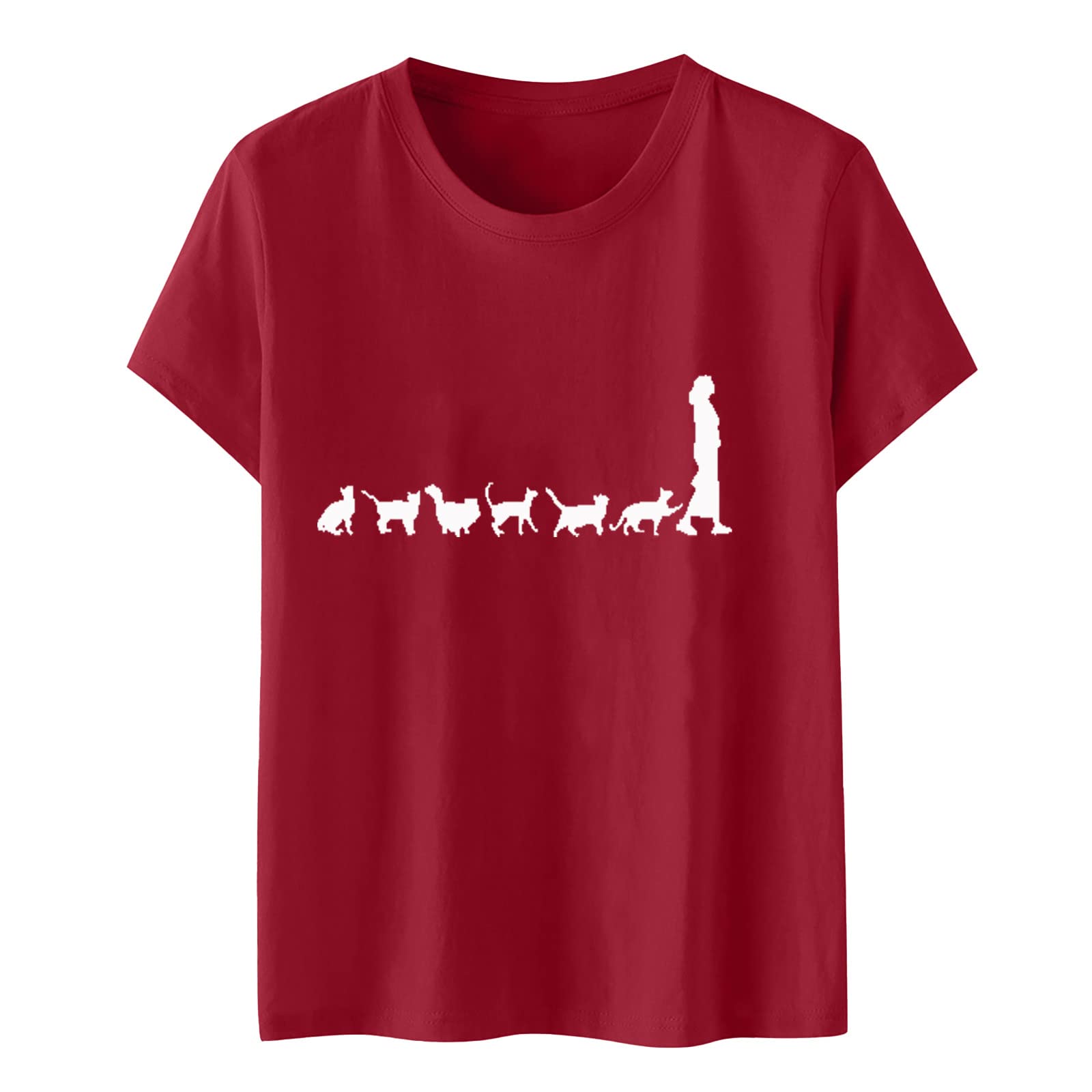 Funny Graphic T-Shirt for Women - Cute Summer Short Sleeve Casual Blouse Tee for Teen Girls | Perfect for Daily Wear, Parties & Gifts