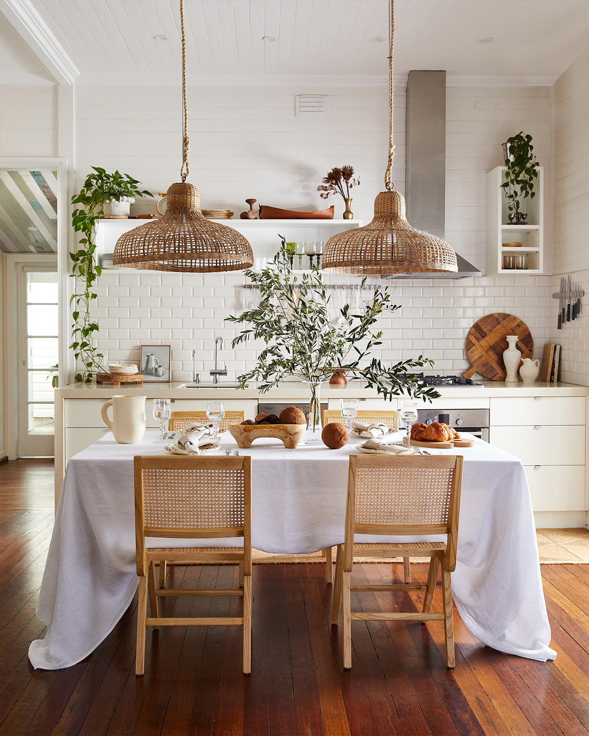 White & Oatmeal Dining Table Set - Modern 4-Piece Kitchen Table with Chairs for Small Spaces | Perfect for Breakfast Nook, Apartment Dining, and Cozy Family Meals