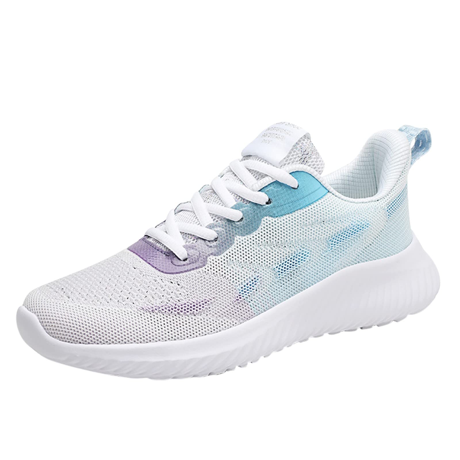 Breathable Mesh Women's Sneakers - Lightweight Summer Walking Shoes with Gradient Colors & Lace-Up Design | Comfortable Casual Shoes for Women | Perfect for Walking, Running, Gym & Everyday Wear