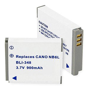 Canon NB-6L Li-Ion 3.7V 900mAh Rechargeable Battery for Canon Cameras - Perfect for Travel Photography & Outdoor Shooting