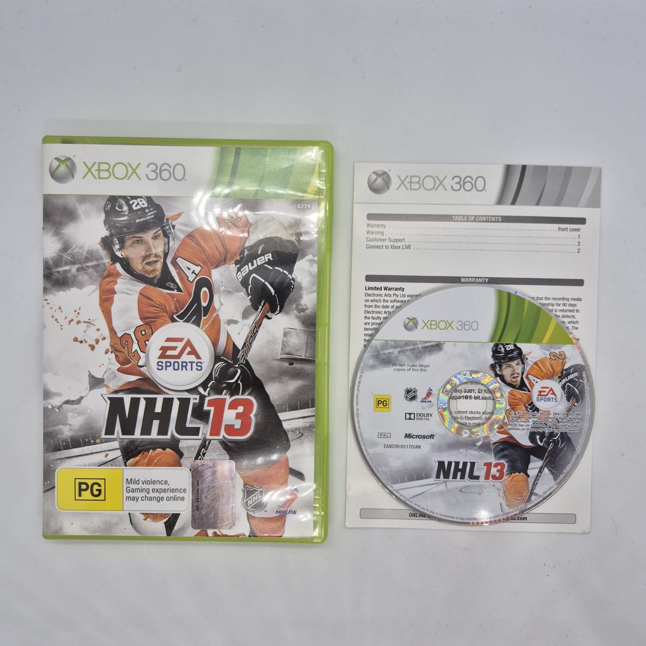EA Sports NHL 13 Xbox 360 Video Game with Manual - PAL Version - Perfect for Hockey Fans & Multiplayer Gaming Nights
