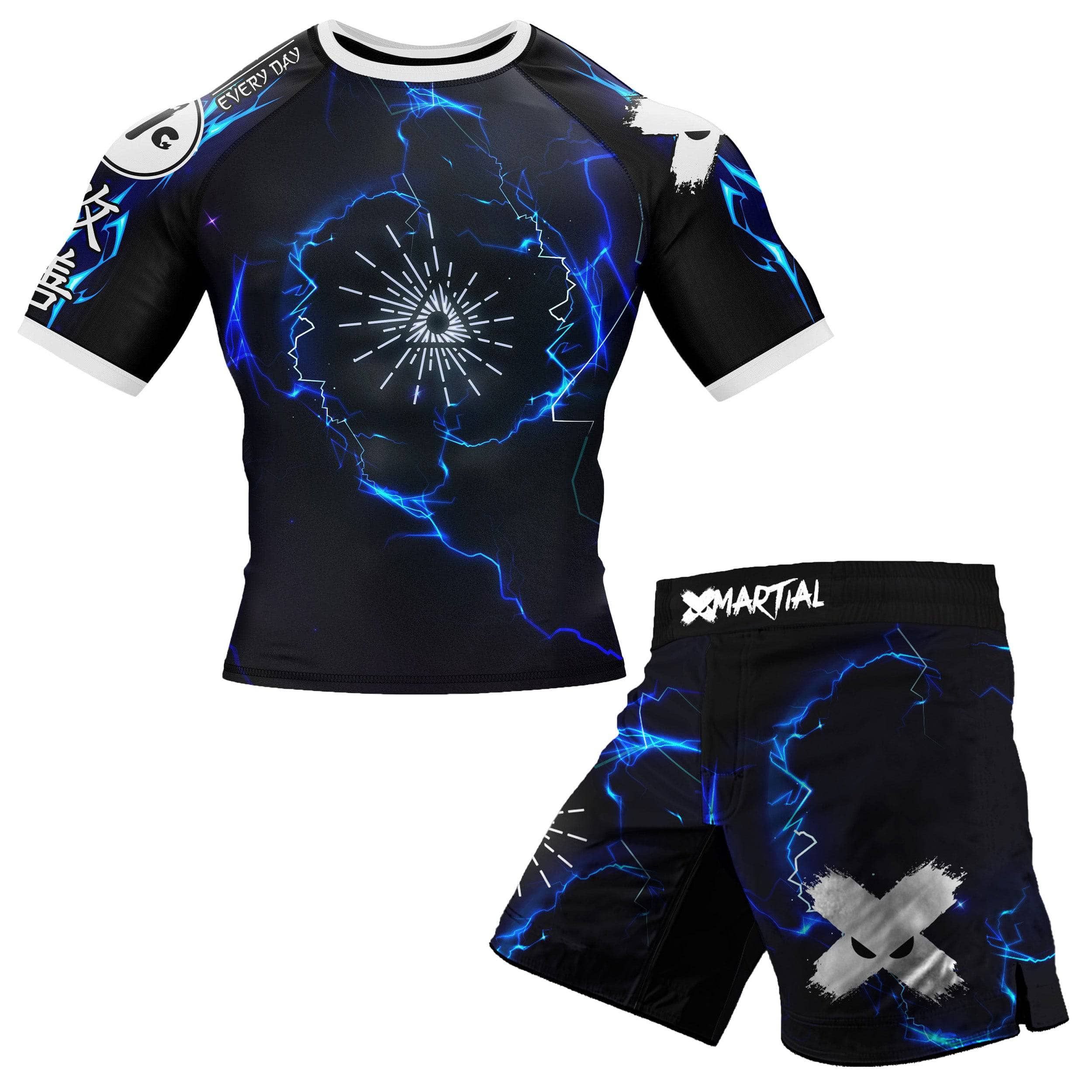 Energia BJJ Rash Guard - Premium Compression Shirt for Brazilian Jiu-Jitsu Training - Ideal for MMA, Grappling & No-Gi Workouts