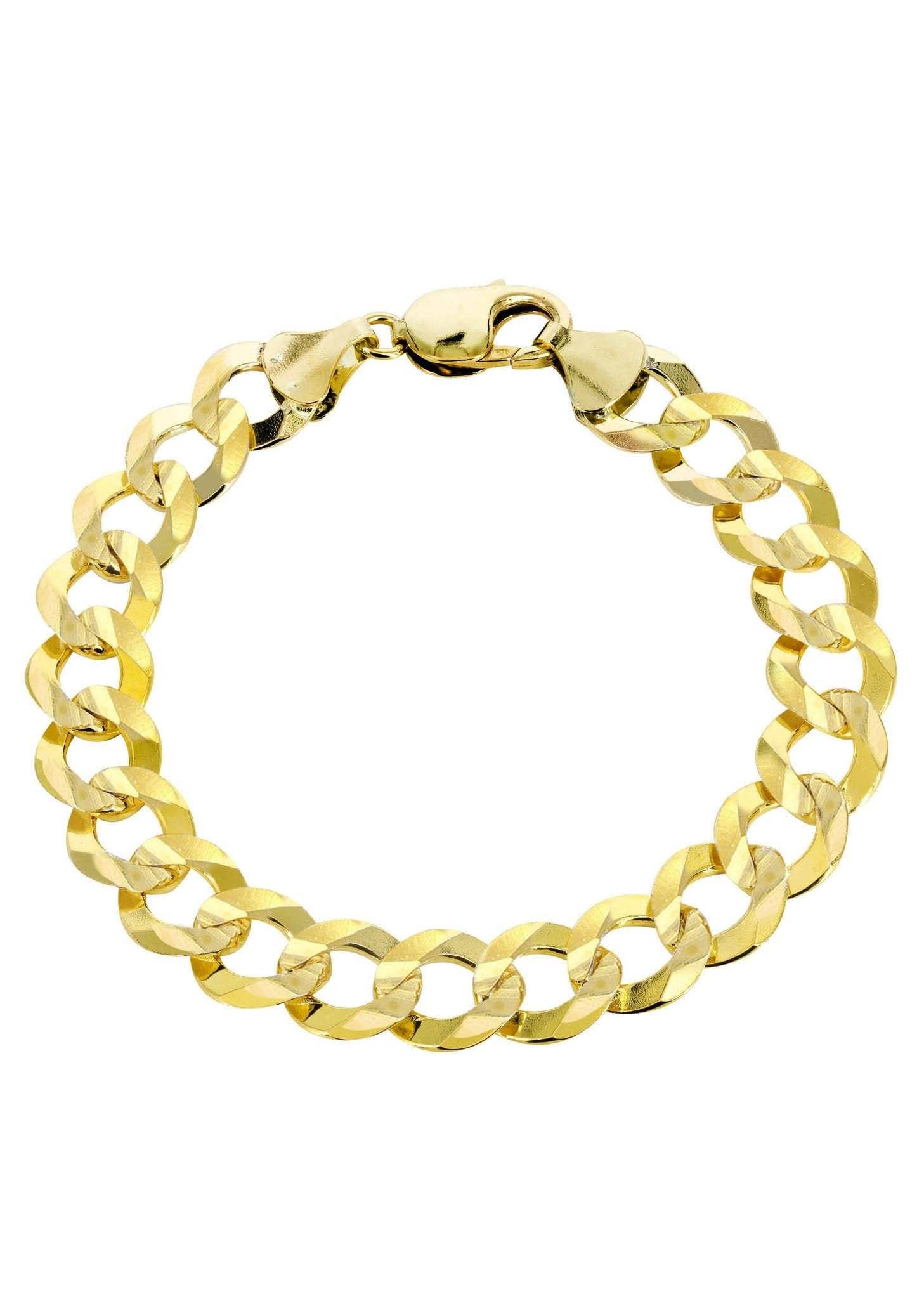14K Solid Gold Cuban Curb Link Bracelet for Women - Elegant Jewelry Gift for Birthday, Anniversary & Special Occasions