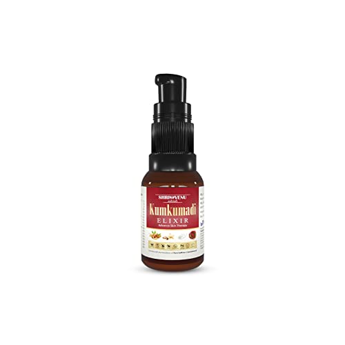 Shrivenu Kumkumadi Face Serum for Glowing Skin - Reduces Dark Spots, Anti-Aging Treatment, Improves Skin Texture | Perfect for Daily Skincare Routine & Nighttime Skin Repair