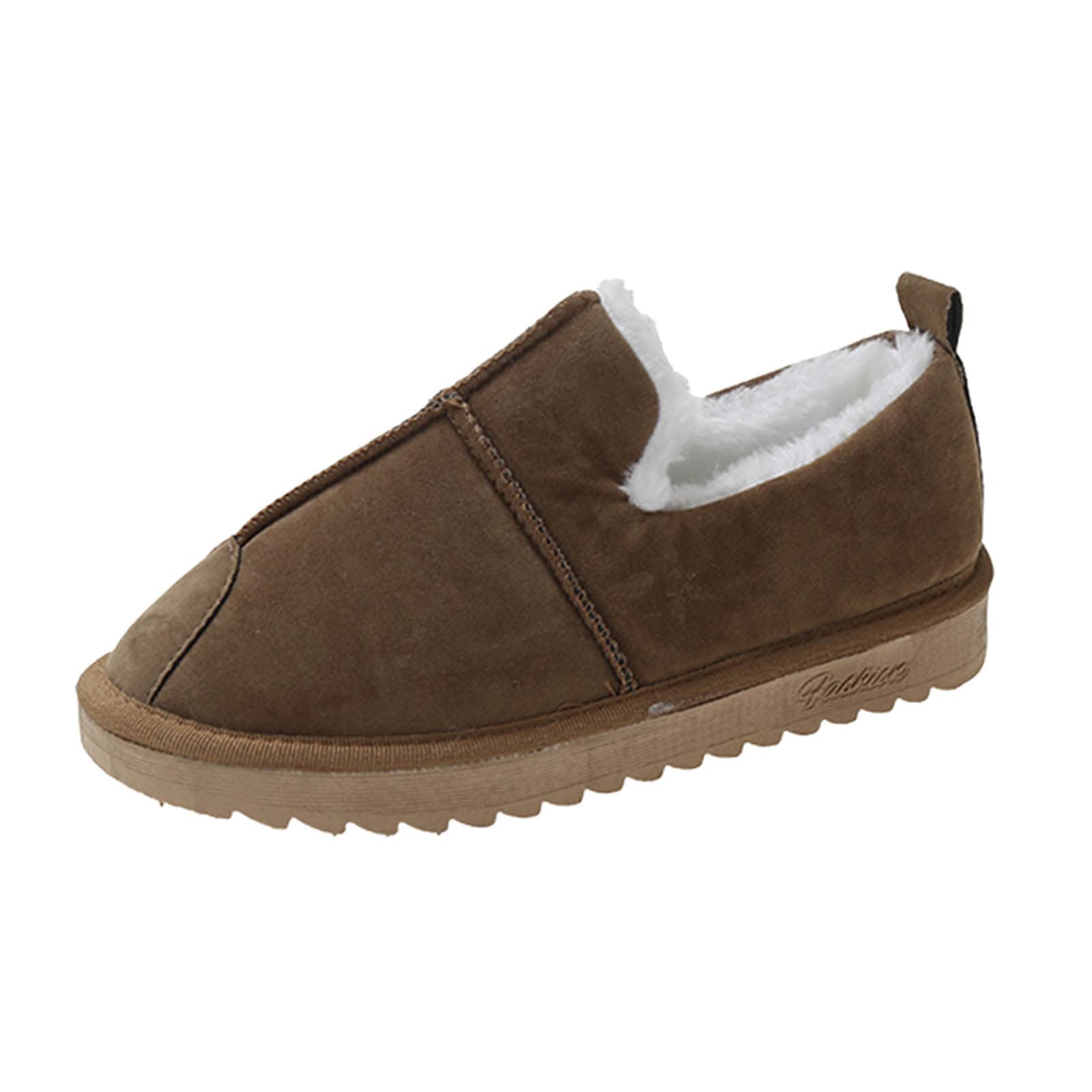 Gaoxin Women's Velvet Suede Boots - Warm Cotton Flat Sole Fashion Boots for Women, Size 8.5 | Perfect for Winter Outfits & Casual Wear