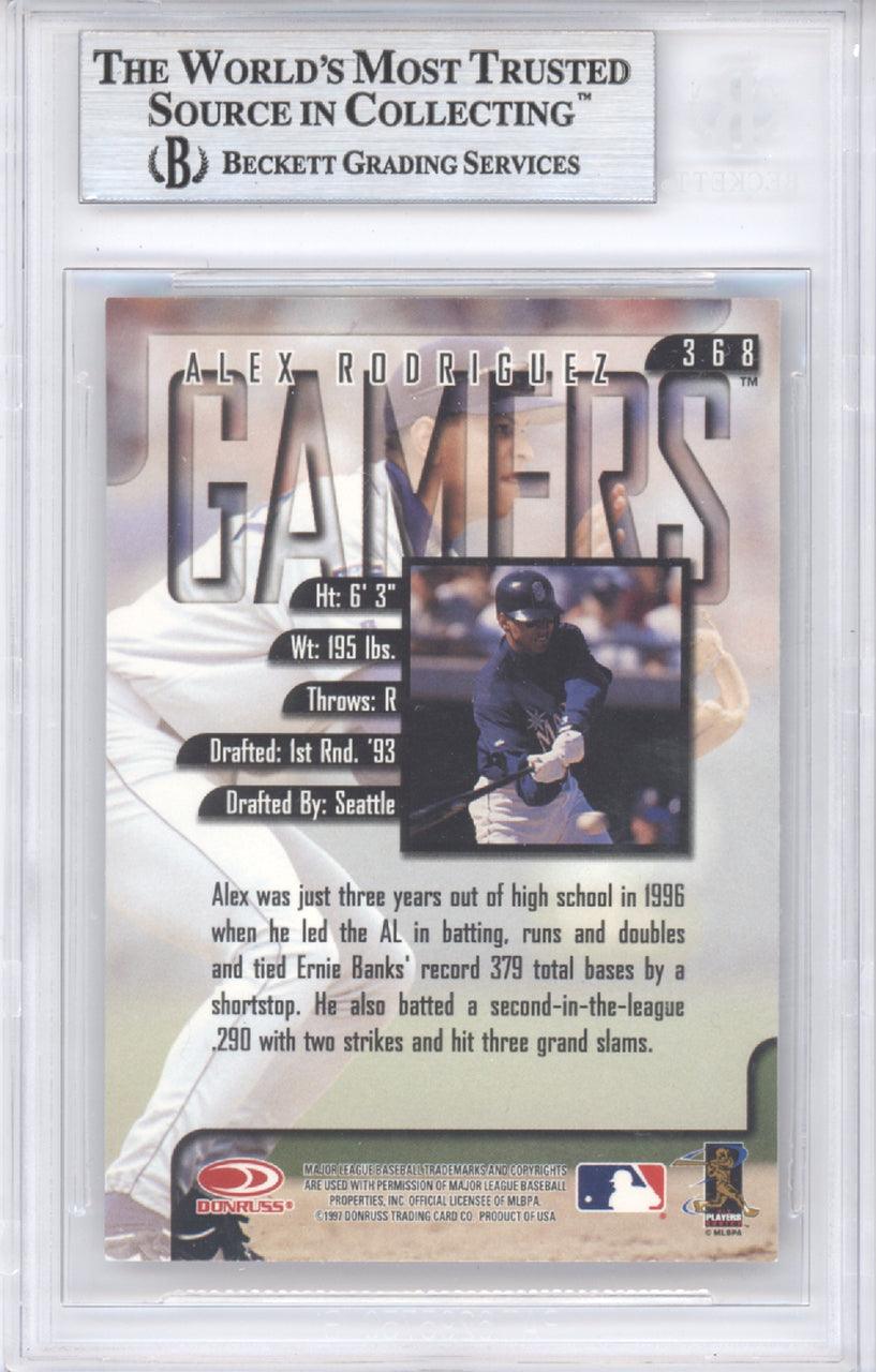 Alex Rodriguez Autographed 1997 Leaf Baseball Card #368 - Seattle Mariners - Beckett BAS Certified #9628814 - Perfect for Sports Memorabilia Collectors & MLB Fans