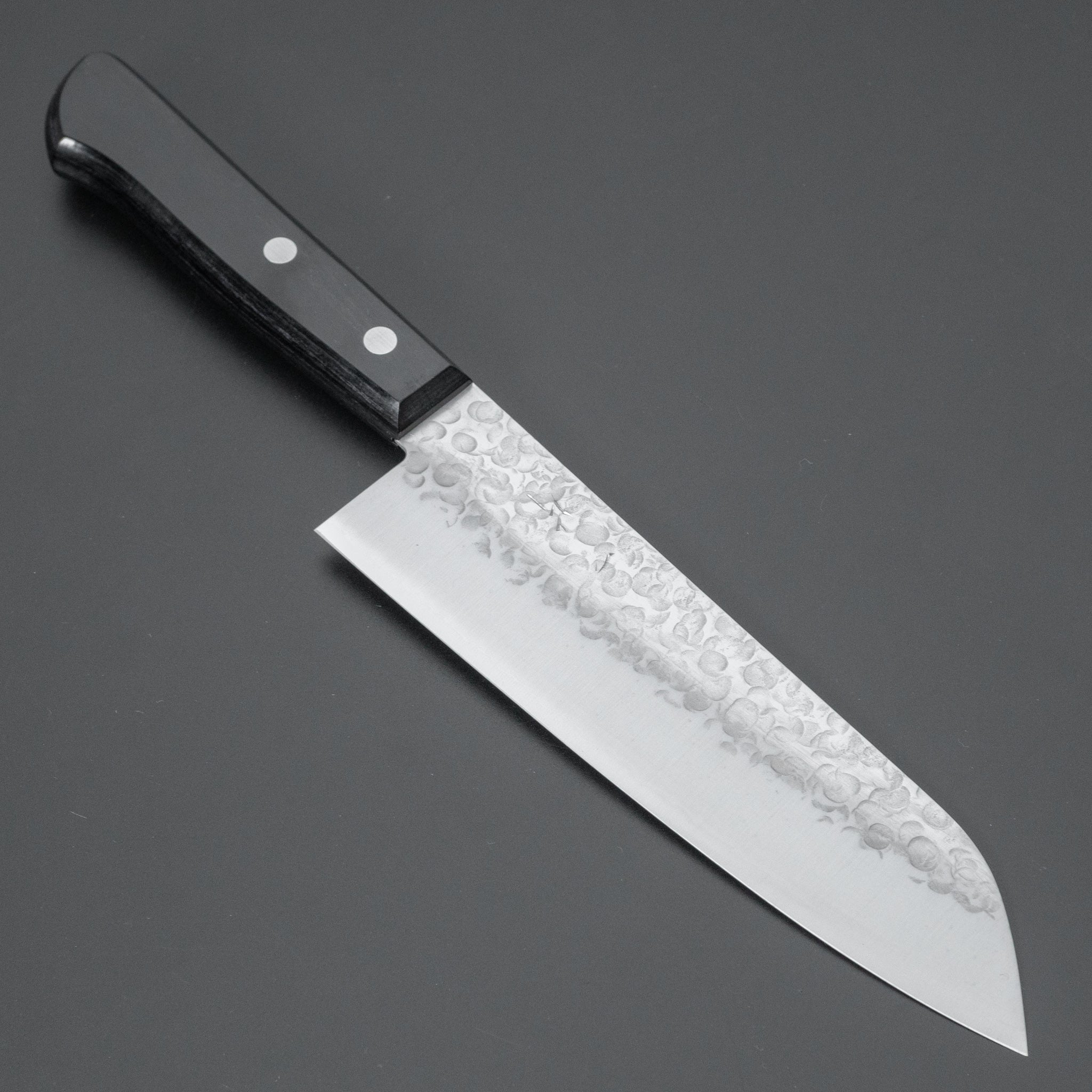 Hitohira Chromax Santoku Knife 170mm with Pakka Wood Handle - Professional Japanese Kitchen Knife for Slicing, Dicing, and Chopping Vegetables, Meat, and Fish