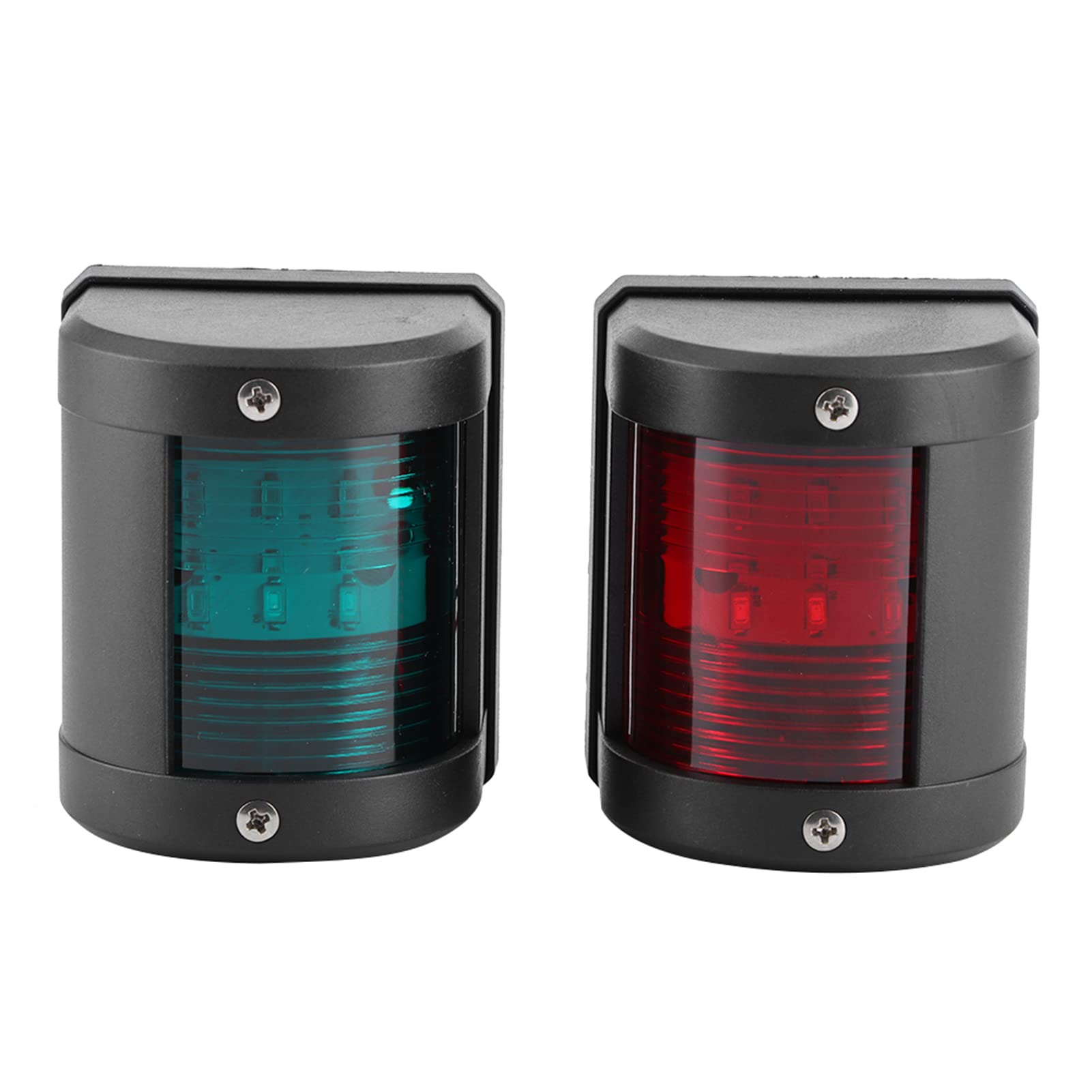 Kuuleyn LED Boat Navigation Lights - Red Green Signal Lamp, IP66 Waterproof Marine Warning Light for Pontoon Yacht, 12V Rear Boat Lights for Night Sailing & Fishing
