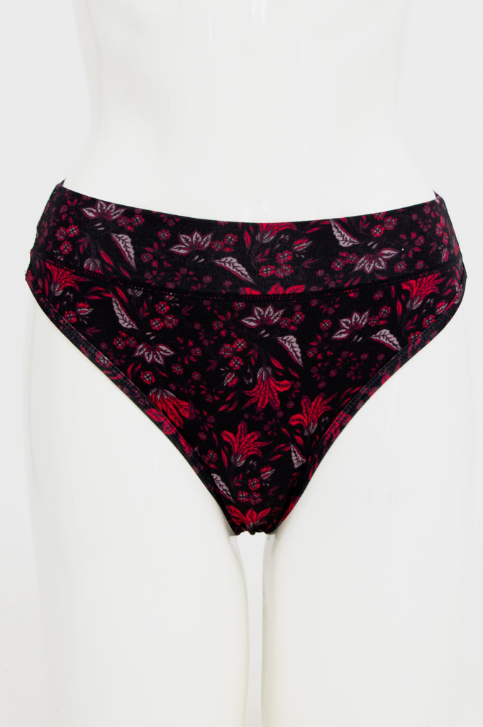 Premium Red La Thong Underwear - Soft Bamboo Fabric for Women - Perfect for Yoga, Lounge & Everyday Comfort
