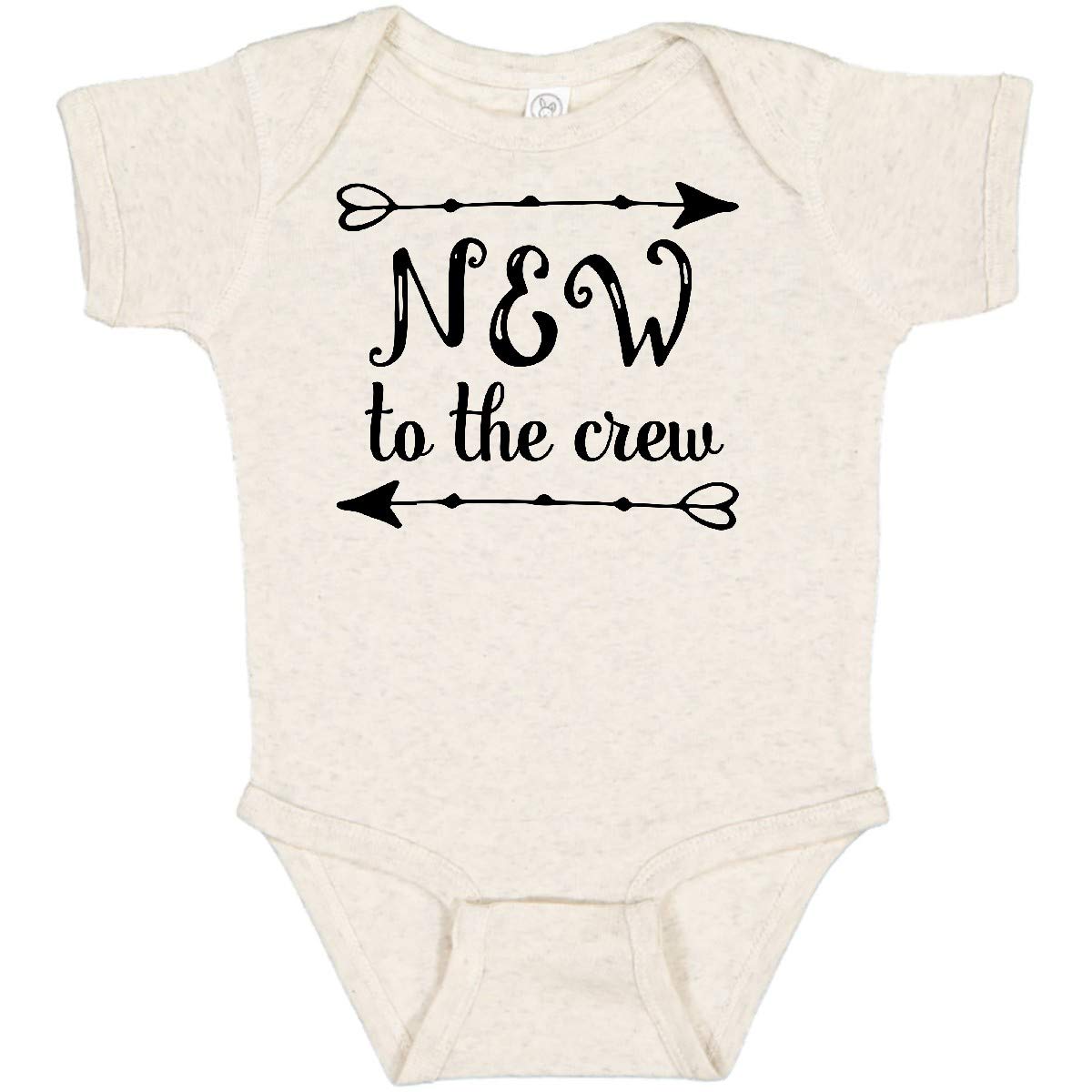 Inktastic Baby New to The Crew Arrows Baby Bodysuit - Soft Cotton Onesie for Newborns & Infants - Perfect for Family Photos, Baby Showers & Everyday Wear