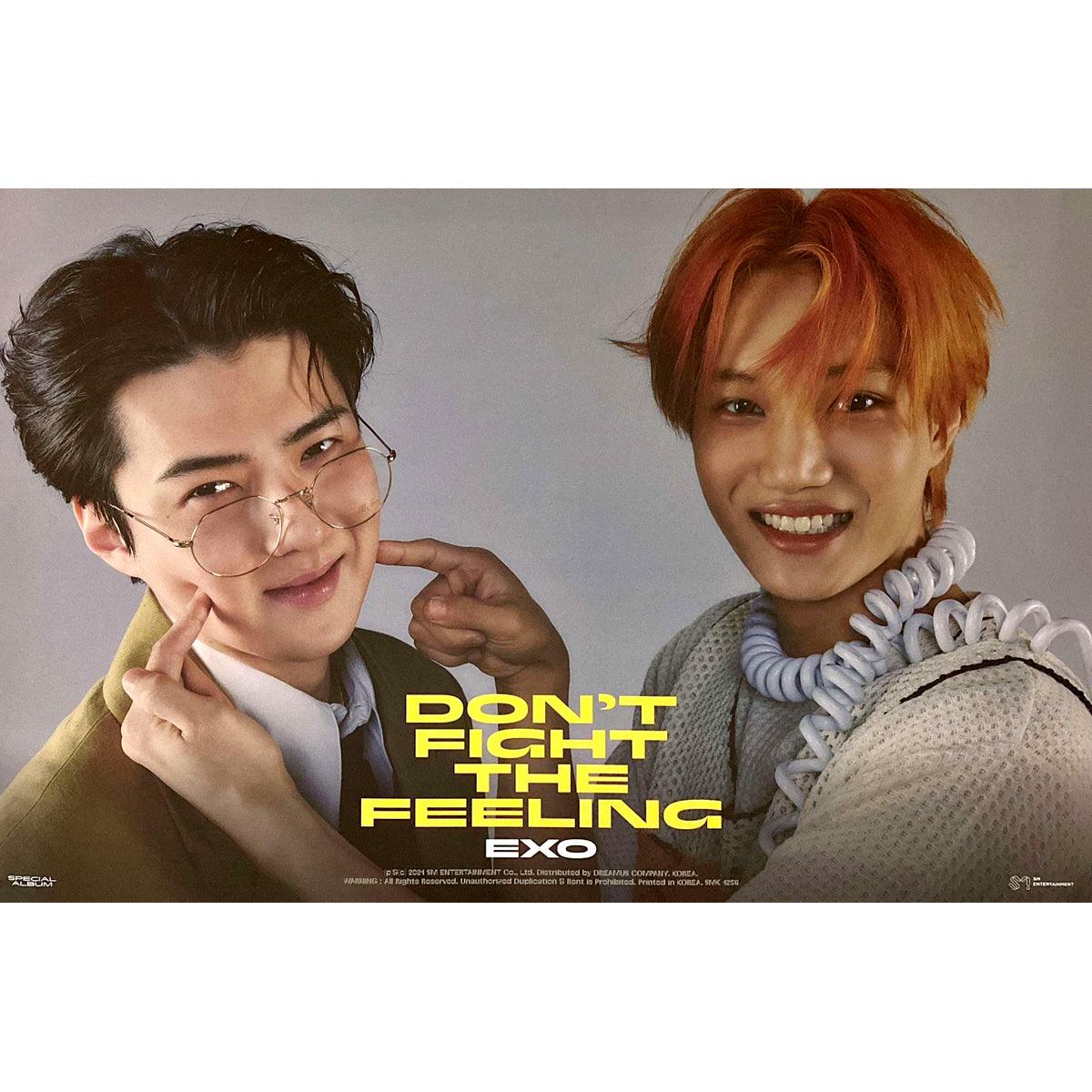 EXO SPECIAL ALBUM 'DON'T FIGHT THE FEELING' (EXPANSION) Official Poster - Kpop Merchandise for Fans, Room Decor & Gift Idea