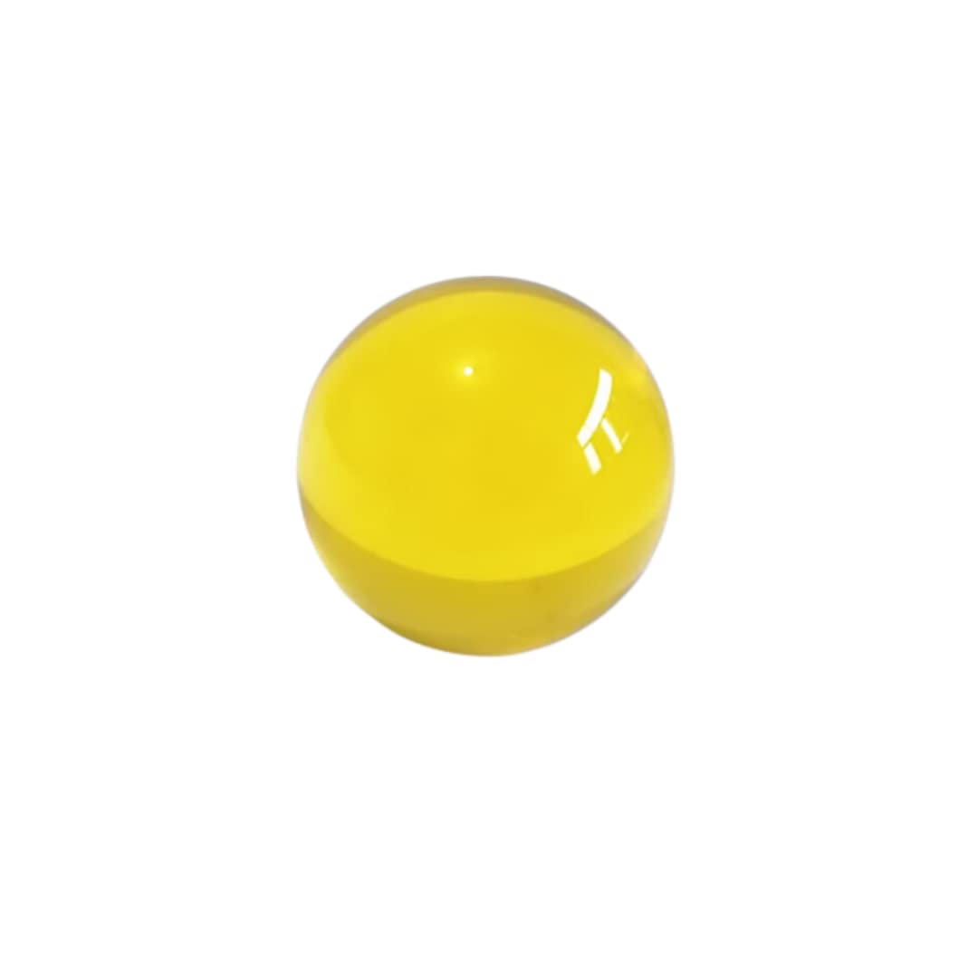 Yellow Crystal Sphere Feng Shui Glass Ball Gemstone Ornament for Home Decoration, 30MM/1.2 Inch, Enhance Living Room & Office Energy