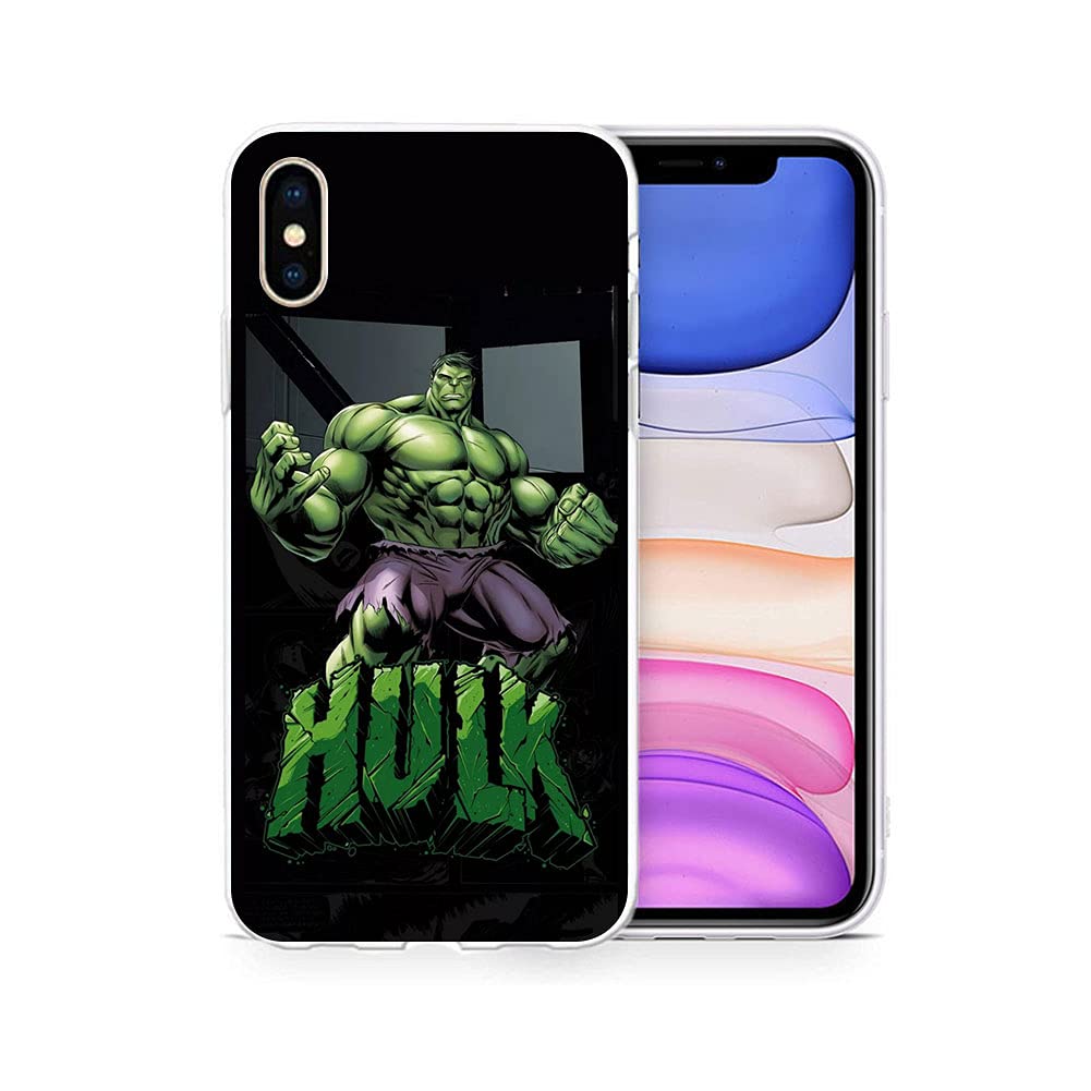Marvel Hulk TPU Ultra-Thin Shockproof Case for iPhone 11 - Personalized Superhero Protective Cover for Daily Use, Work & Travel